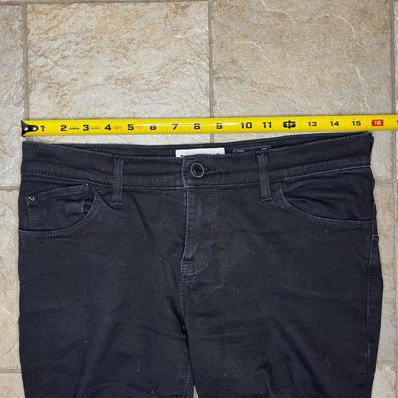 Emporio Armani Push Up J239 Black Slim Straight Jeans Sz 27 Y2K Embellished - Picture 8 of 12